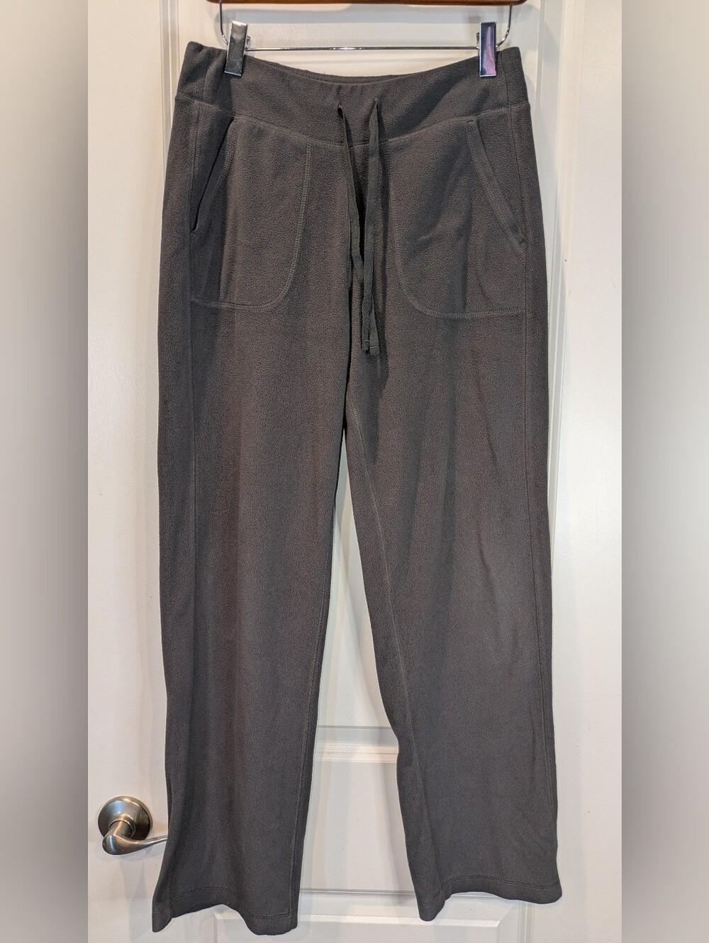 Tek Gear Women's Small Gray Microfleece Lounge Pants Drawstring Pockets